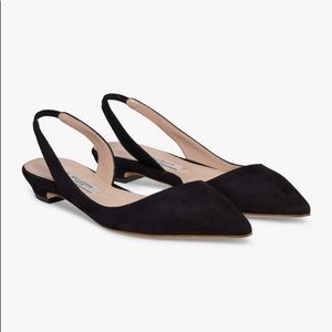 MM LaFleur Frederica Flats Black Suede Size 35/US5